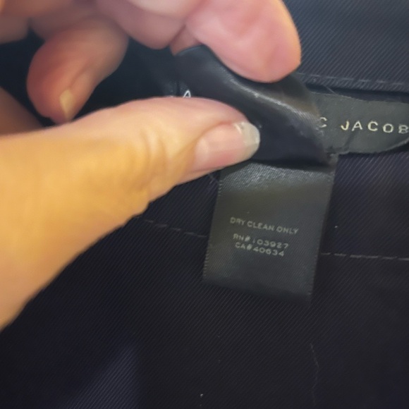 Elegant Navy Blue Marc by Marc Jacobs dress 100% triacetate - Picture 9 of 12